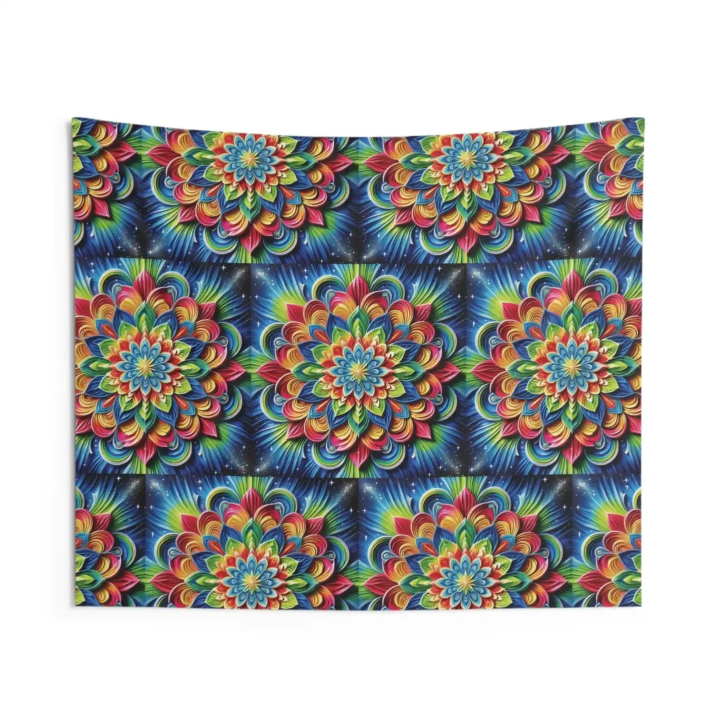 3D Colorful Mandala Tapestry | Zen Tapestry for Meditation Room