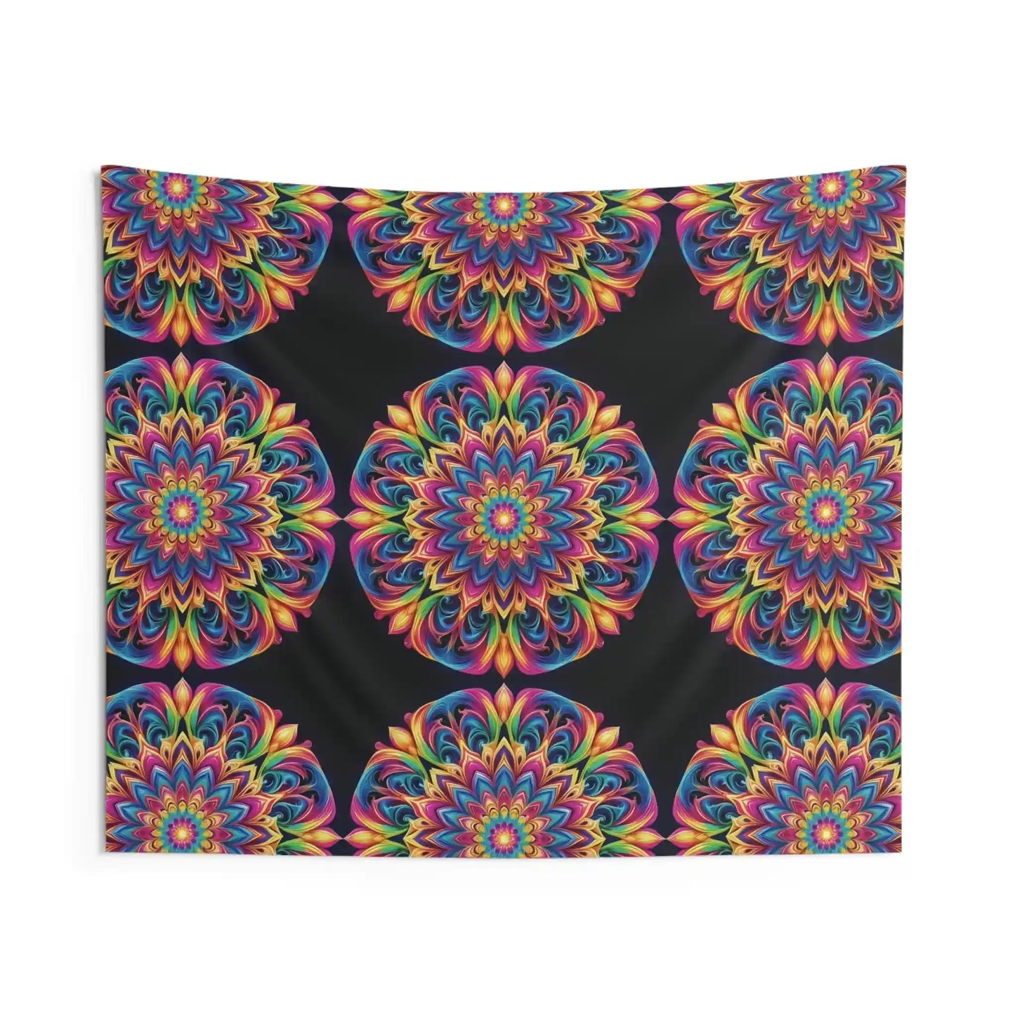 3D Mandala Tapestry for Yoga Room | Zen-Inspired Wall Art