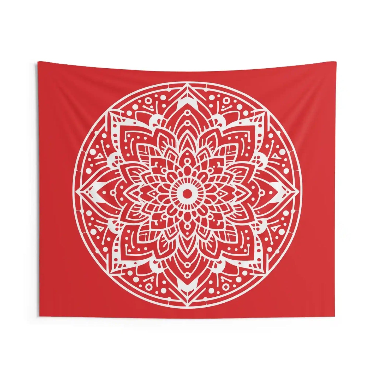 Red Mandala Tapestries