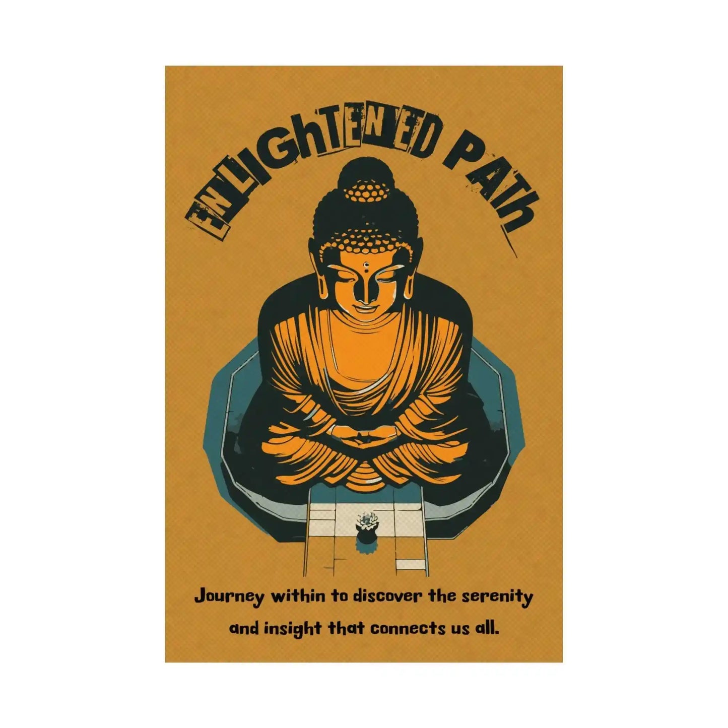 Path of Serenity Buddha Poster