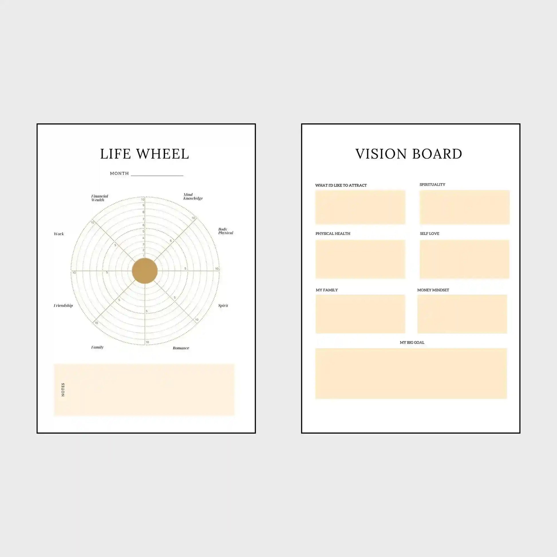 Vision Book Journal | Transformative Goal-Setting & Visualization Planner -ZenArtBliss