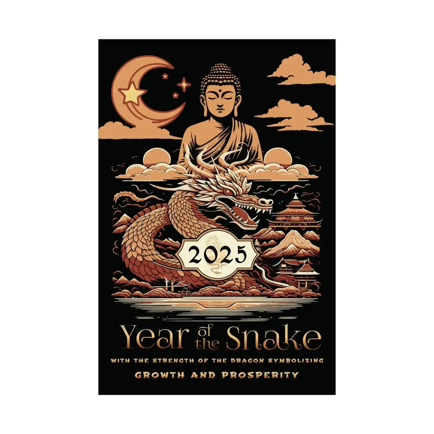 Snake Year 2025 Poster