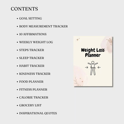 Comprehensive Weight Loss Planner - Your Ultimate Fitness Companion -ZenArtBliss