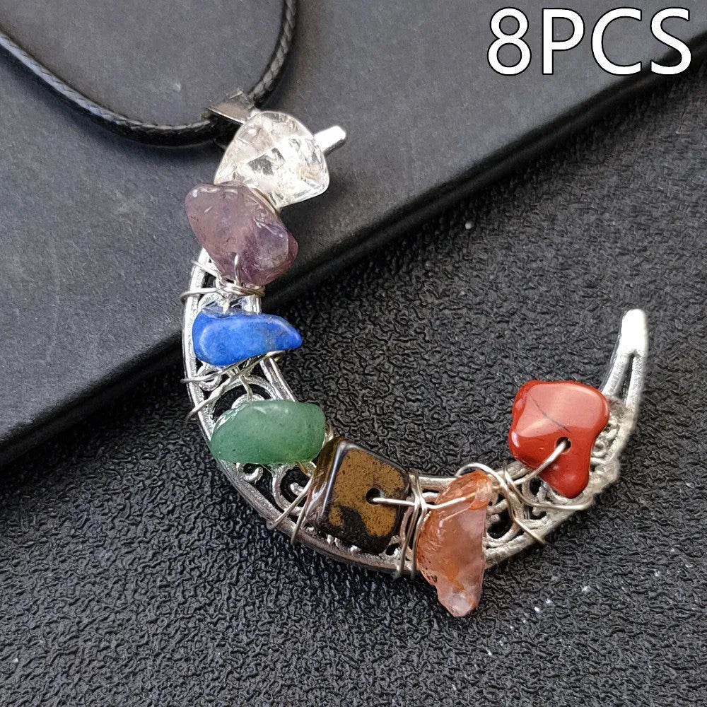 Celestial Chakra Moon & Star Necklace