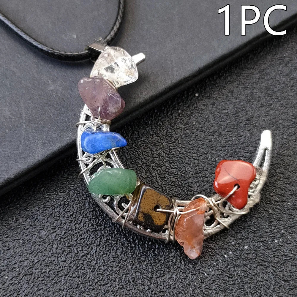Celestial Chakra Moon & Star Necklace