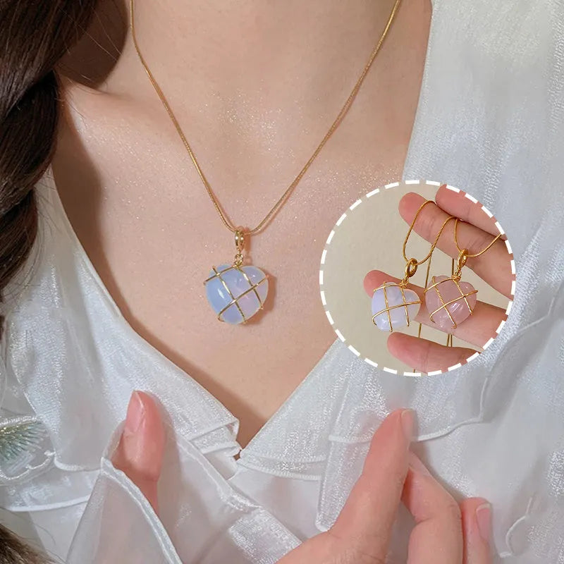 Fashion Moonstone Necklace For Cartoon Princess Love Girl Necklace Novelty Jewelry -ZenArtBliss