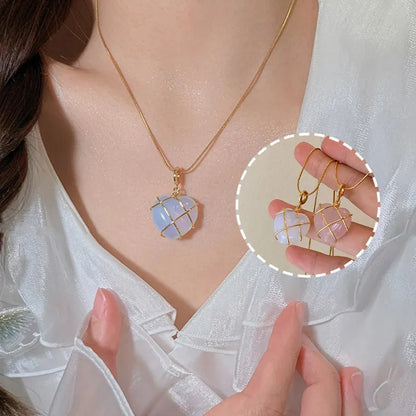 Fashion Moonstone Necklace For Cartoon Princess Love Girl Necklace Novelty Jewelry -ZenArtBliss