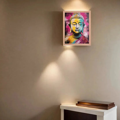 Modern Buddha Painting framed print – ZenArtBliss (Add Serenity & Color to Your Life) -ZenArtBliss