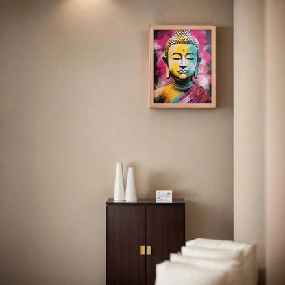 Modern Buddha Painting framed print – ZenArtBliss (Add Serenity & Color to Your Life) -ZenArtBliss