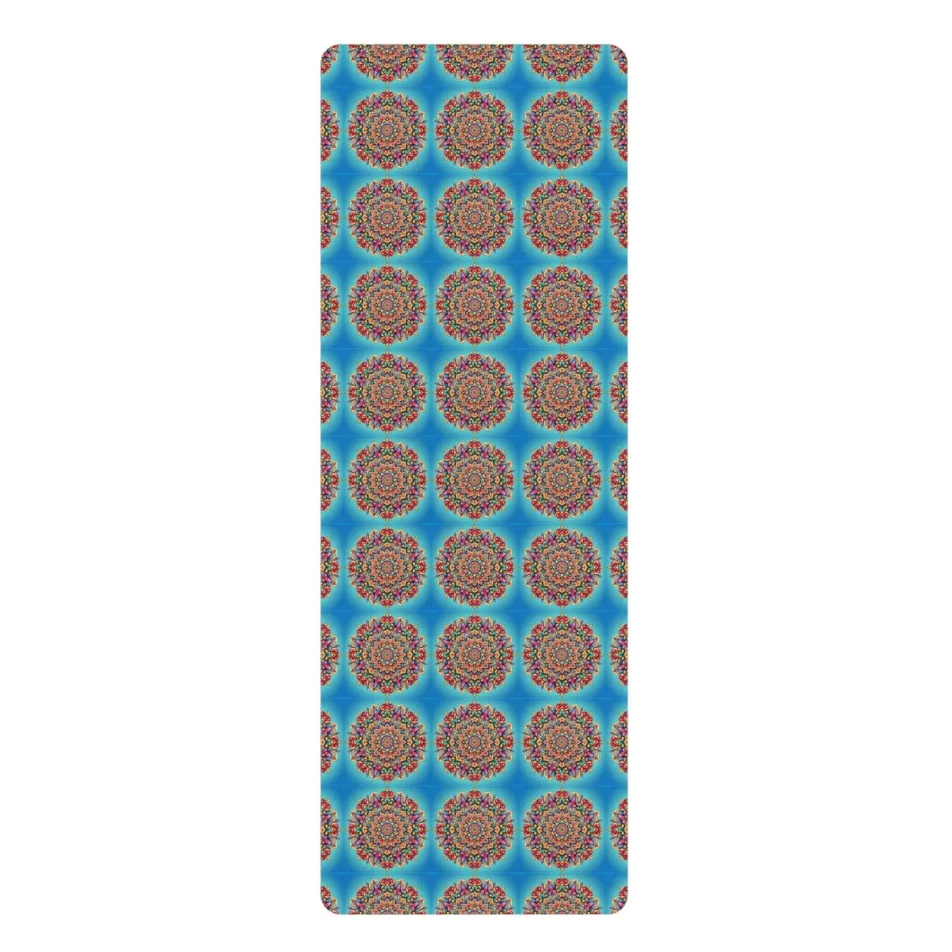 Ocean Bloom Mandala Yoga Mat 🌊🌺 -ZenArtBliss