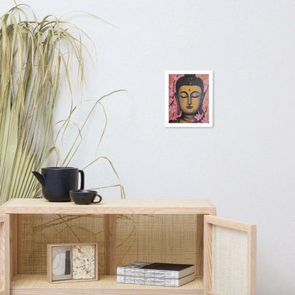 Pink & Gold Tibetan Buddha Framed Print – ZenArtBliss -ZenArtBliss