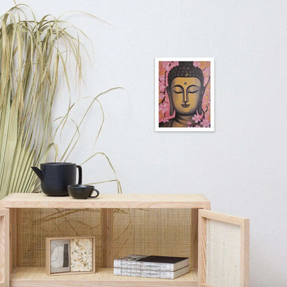 Pink & Gold Tibetan Buddha Framed Print – ZenArtBliss -ZenArtBliss