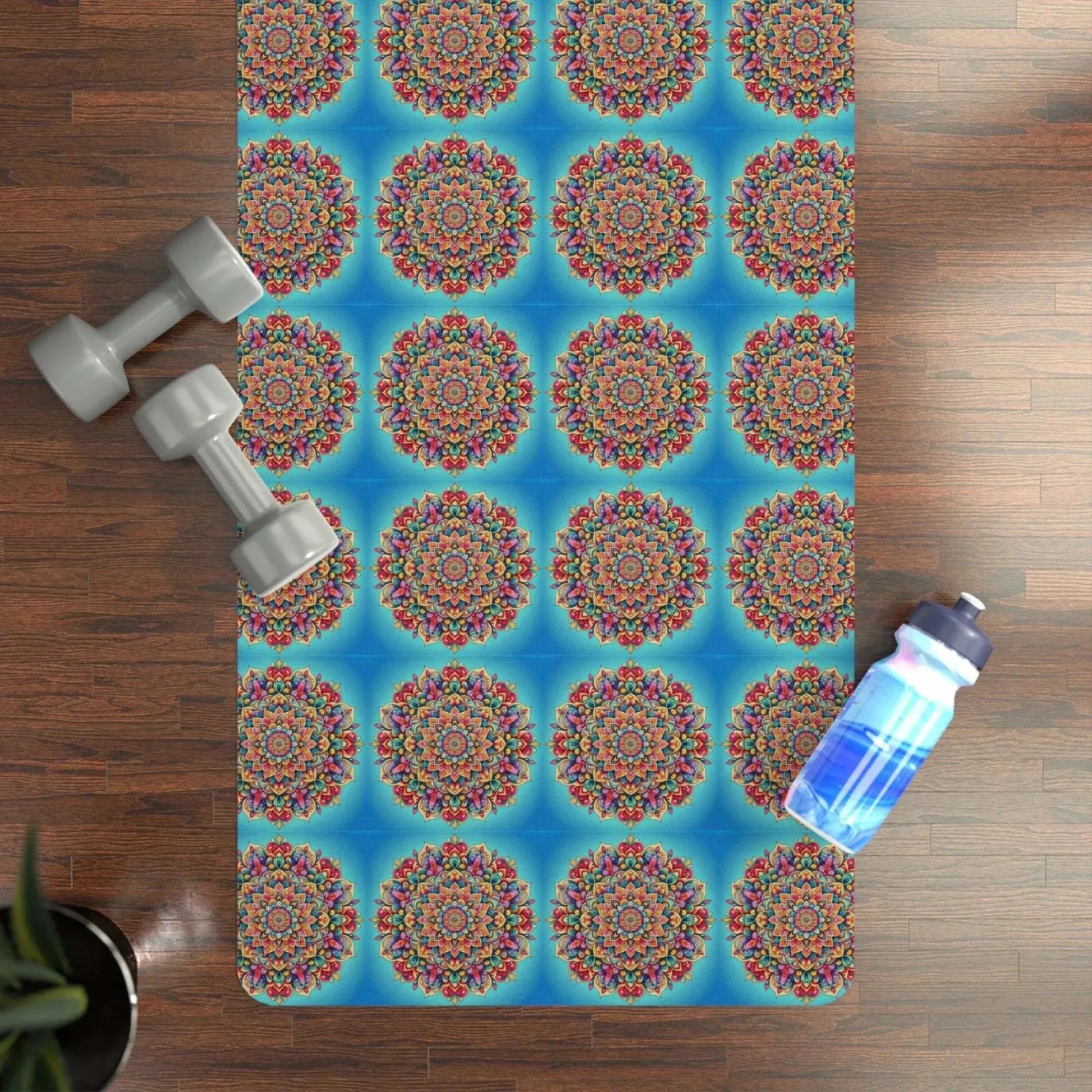 Zen Bloom Mandala Mat #ZenArtBliss.com -ZenArtBliss